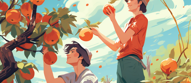 pnima_boys_teenagers_picking_fruits_from_trees_in_orchard_illus_86a5f75f-cd4a-417d-9d9e-f790a52f935c